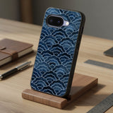 Electric Blue Swirls Protective Case Compatible with iPhone, Samsung & Google Pixel FW0267