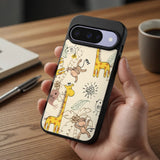 Jungle Friends Pattern Protective Case Compatible with iPhone, Samsung & Google Pixel FW0275