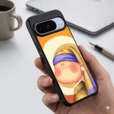 Cute Pearl Earring Girl Protective Case Compatible with iPhone, Samsung & Google Pixel FW0279