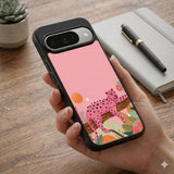 Pink Leopard Jungle Protective Case Compatible with iPhone, Samsung & Google Pixel FW0281