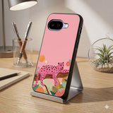 Pink Leopard Jungle Protective Case Compatible with iPhone, Samsung & Google Pixel FW0281