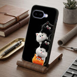 Fluffy Cat Stack Protective Case Compatible with iPhone, Samsung & Google Pixel FW0282
