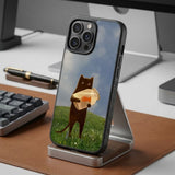 Cat Holding Fishbowl Protective Case Compatible with iPhone, Samsung & Google Pixel FW0283