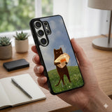 Cat Holding Fishbowl Protective Case Compatible with iPhone, Samsung & Google Pixel FW0283