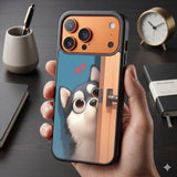 Curious Husky Puppy Protective Case Compatible with iPhone, Samsung & Google Pixel FW0285