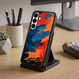 Vibrant Abstract Strokes Protective Case Compatible with iPhone, Samsung & Google Pixel FW0286