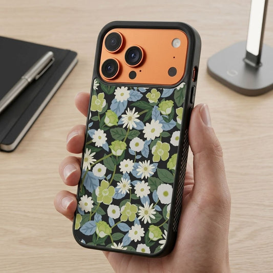 Elegant Floral Pattern Protective Case Compatible with iPhone, Samsung & Google Pixel FW0288