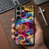 Neon Wildlife Overlay Protective Case Compatible with iPhone, Samsung & Google Pixel FW0289