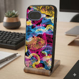 Neon Wildlife Overlay Protective Case Compatible with iPhone, Samsung & Google Pixel FW0289