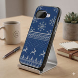 Winter Knit Pattern Protective Case Compatible with iPhone, Samsung & Google Pixel FW0290