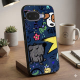 Doodle Night Dreams Protective Case Compatible with iPhone, Samsung & Google Pixel FW0291