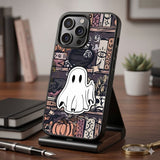 Spooky Ghost Library Protective Case Compatible with iPhone, Samsung & Google Pixel FW0297