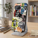 Cat Collage Mania Protective Case Compatible with iPhone, Samsung & Google Pixel FW0299