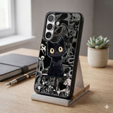 Gothic Void Cat Protective Case Compatible with iPhone, Samsung & Google Pixel FW0305