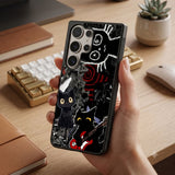 Grunge Rocker Cats Protective Case Compatible with iPhone, Samsung & Google Pixel FW0306