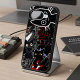 Grunge Rocker Cats Protective Case Compatible with iPhone, Samsung & Google Pixel FW0306
