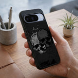 Grunge Twin Skulls Protective Case Compatible with iPhone, Samsung & Google Pixel FW0307