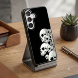Pile Of Skulls Protective Case Compatible with iPhone, Samsung & Google Pixel FW0308