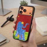 Blue Tiger Glow Protective Case Compatible with iPhone, Samsung & Google Pixel FW0319