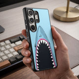 Shark Bite Pop Art Protective Case Compatible with iPhone, Samsung & Google Pixel FW0320