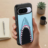 Shark Bite Pop Art Protective Case Compatible with iPhone, Samsung & Google Pixel FW0320