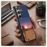 Pixel Desert Sun Protective Case Compatible with iPhone, Samsung & Google Pixel FW0322