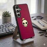 Crowned Skull Art Protective Case Compatible with iPhone, Samsung & Google Pixel FW0323