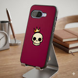 Crowned Skull Art Protective Case Compatible with iPhone, Samsung & Google Pixel FW0323