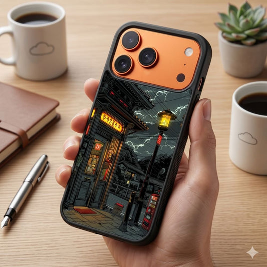 Cozy Tokyo Night Protective Case Compatible with iPhone, Samsung & Google Pixel FW0324