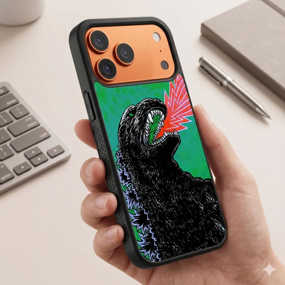 Kaiju Green Strike Protective Case Compatible with iPhone, Samsung & Google Pixel FW0325