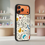 Abstract Doodle Wallpaper Protective Case Compatible with iPhone, Samsung & Google Pixel FX0203