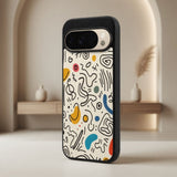 Abstract Doodle Wallpaper Protective Case Compatible with iPhone, Samsung & Google Pixel FX0203