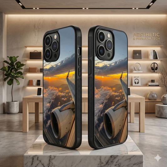 Airplane Window View Protective Case Compatible with iPhone, Samsung & Google Pixel FX0214
