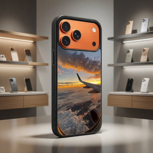 Sunset Flight Above The Clouds Protective Case Compatible with iPhone, Samsung & Google Pixel FX0215