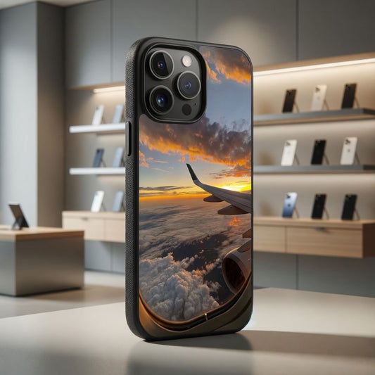 Sunset Flight Above The Clouds Protective Case Compatible with iPhone, Samsung & Google Pixel FX0215