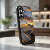 Sunset Flight Above The Clouds Protective Case Compatible with iPhone, Samsung & Google Pixel FX0215