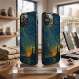 The Starry Night Protective Case Compatible with iPhone, Samsung & Google Pixel FX0217