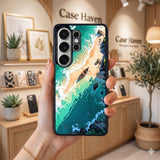 Serene Tropical Coastline Protective Case Compatible with iPhone, Samsung & Google Pixel FX0221