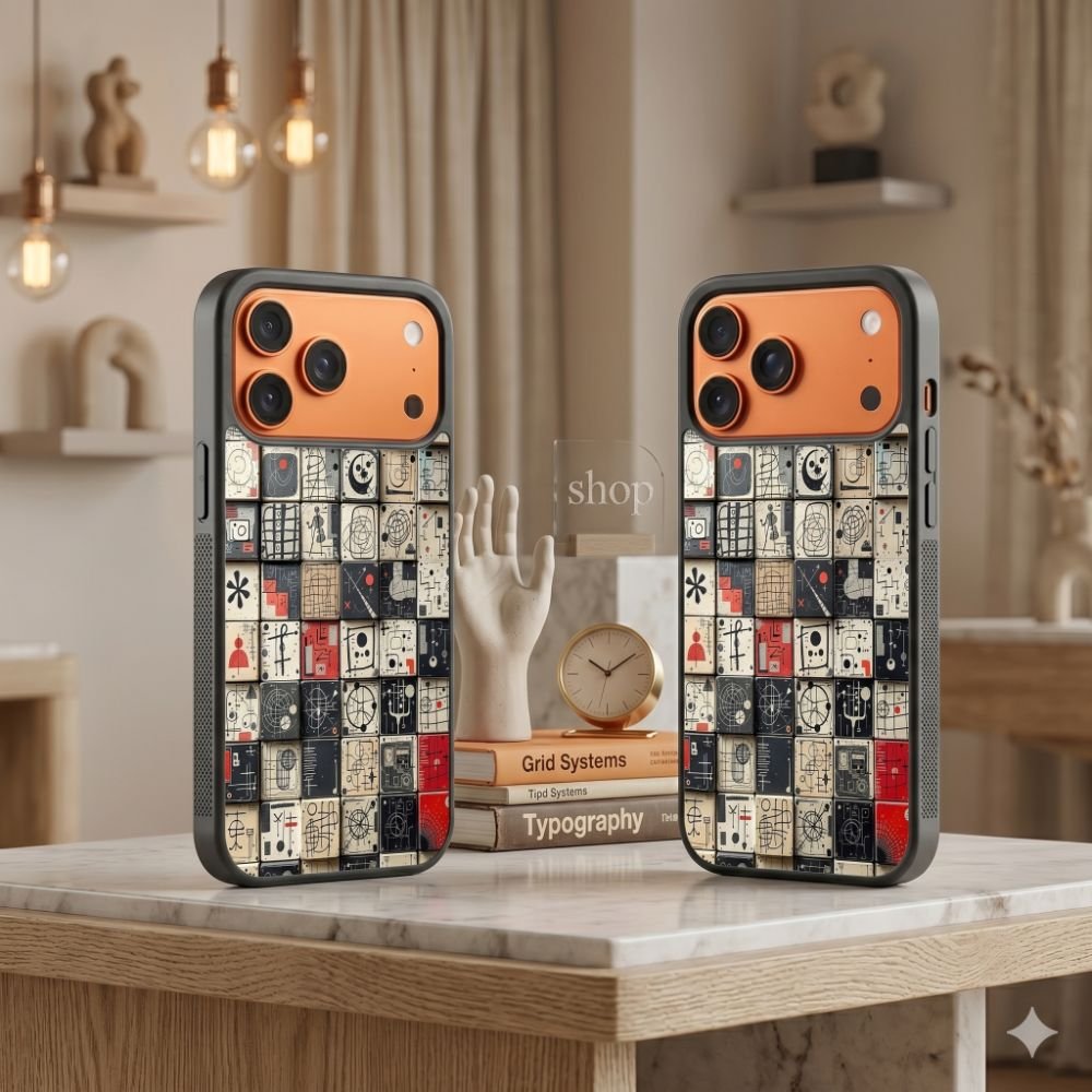 Eames House Of Cards Protective Case Compatible with iPhone, Samsung & Google Pixel FX0222