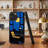 Night Interior With Chair And Moon Protective Case Compatible with iPhone, Samsung & Google Pixel FX0225