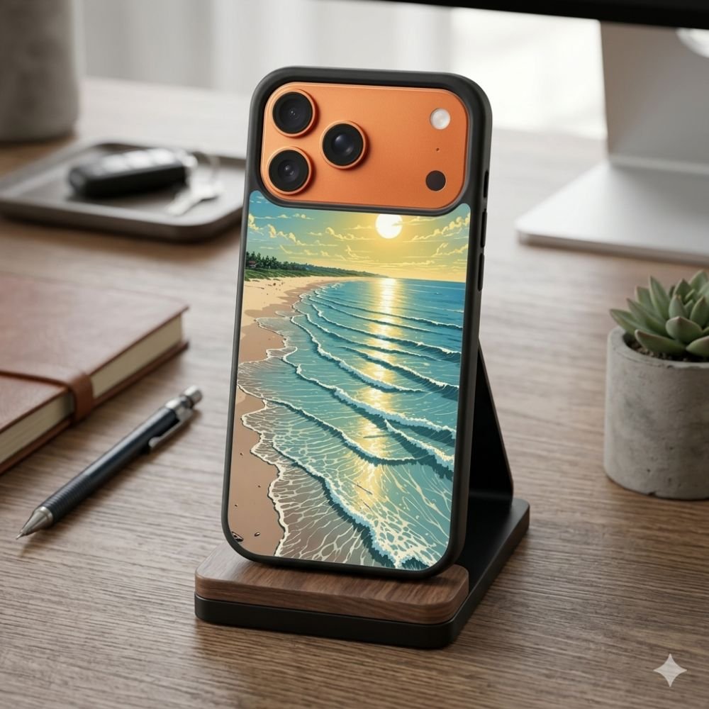 Sunset Beach Vibes Protective Case Compatible with iPhone, Samsung & Google Pixel FX0227