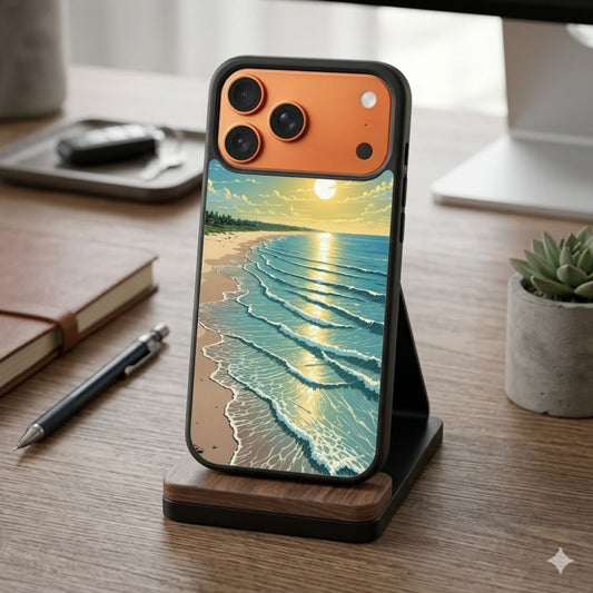 Sunset Beach Vibes Protective Case Compatible with iPhone, Samsung & Google Pixel FX0227