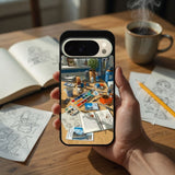 Chill Lofi Or Aesthetic Art Protective Case Compatible with iPhone, Samsung & Google Pixel FX0228