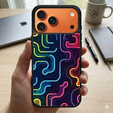 Abstract Neon Lines And Shapes Protective Case Compatible with iPhone, Samsung & Google Pixel FX0230
