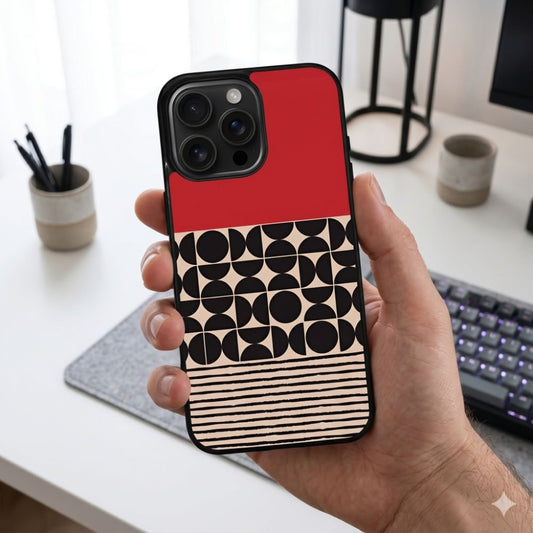 Geometric Wall Art Print Protective Case Compatible with iPhone, Samsung & Google Pixel FX0231