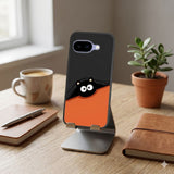 Peeking Black Cat Protective Case Compatible with iPhone, Samsung & Google Pixel FX0232