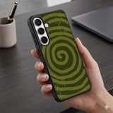 Spiral Green Wallpaper Protective Case Compatible with iPhone, Samsung & Google Pixel FX0248