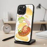 Deconstructed Hamburger Protective Case Compatible with iPhone, Samsung & Google Pixel FX0249