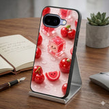 Cherry Jelly Desserts Protective Case Compatible with iPhone, Samsung & Google Pixel FX0252