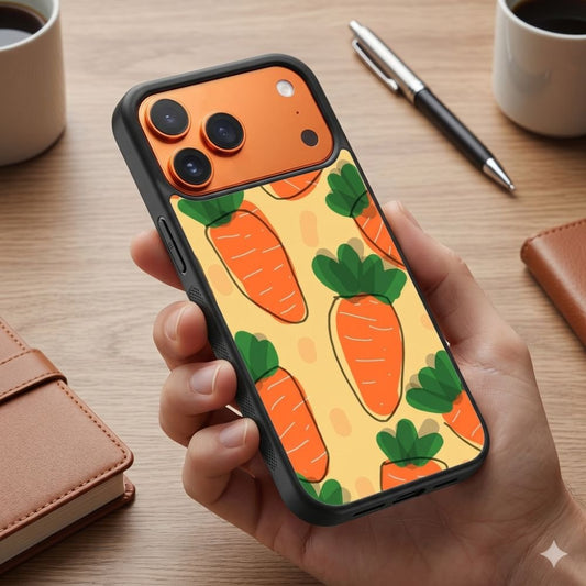 Cute Carrot Protective Case Compatible with iPhone, Samsung & Google Pixel FX0257